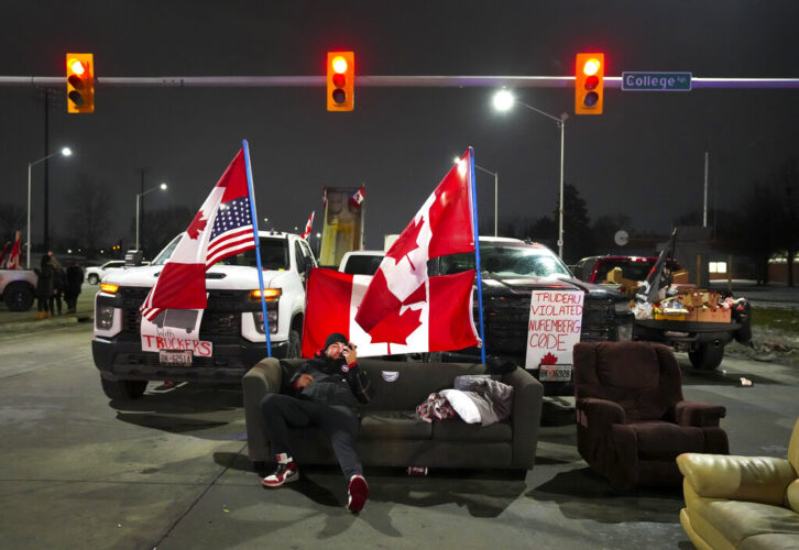 Thu. 10:19 a.m.: Truck blockade at U.S.-Canadian border shuts auto plants